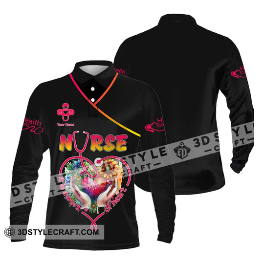 Unisex Shirt - Custom Text Nurse Shirt style option 3
