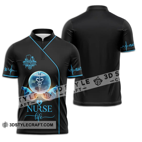 Unisex Shirt - Custom Text Nursing Shirt, Nurse Life style option 2