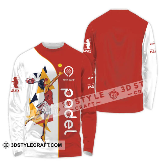 Unisex Shirt - Custom Text Shirt, Padel style option 4