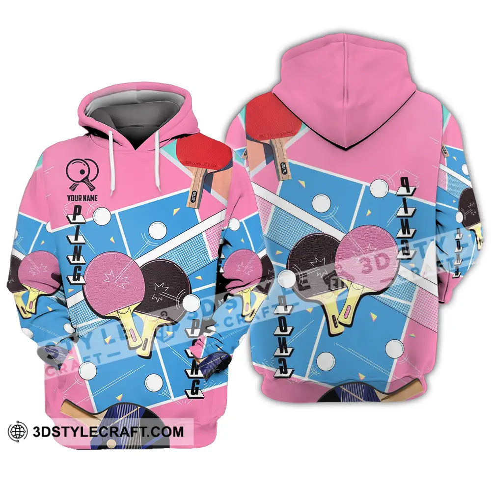 Unisex Shirt - Custom Text Shirt Ping Pong Shirt Hoodie / S T-shirt