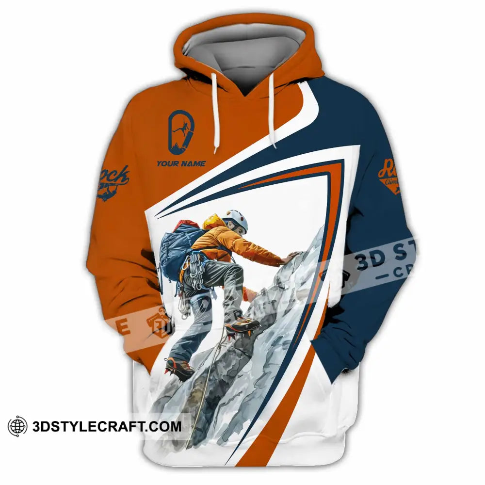 Unisex Shirt - Custom Text Shirt Rock Climb Hoodie / S T-shirt