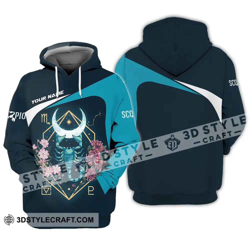 Unisex Shirt - Custom Text Scorpio Hoodie / S T-Shirt