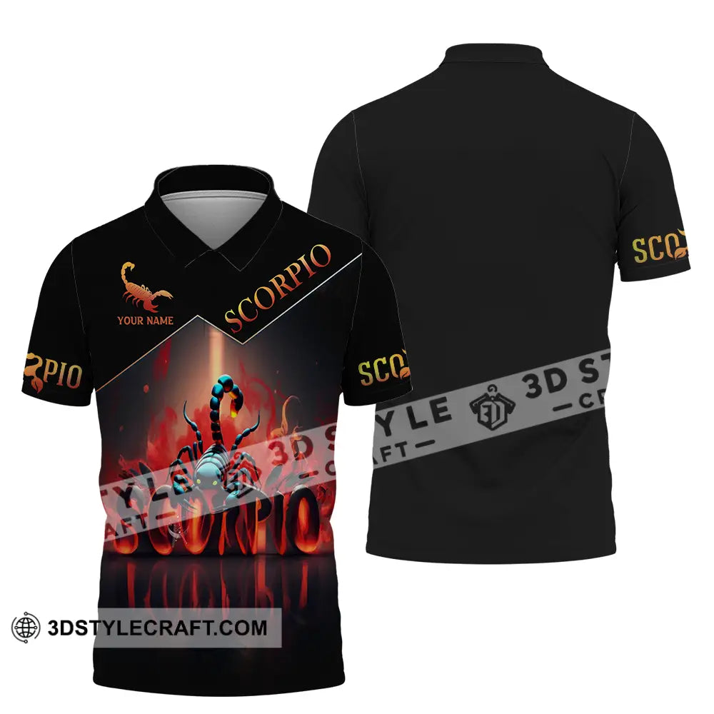 Unisex Shirt - Custom Text Scorpio Polo / S T-Shirt