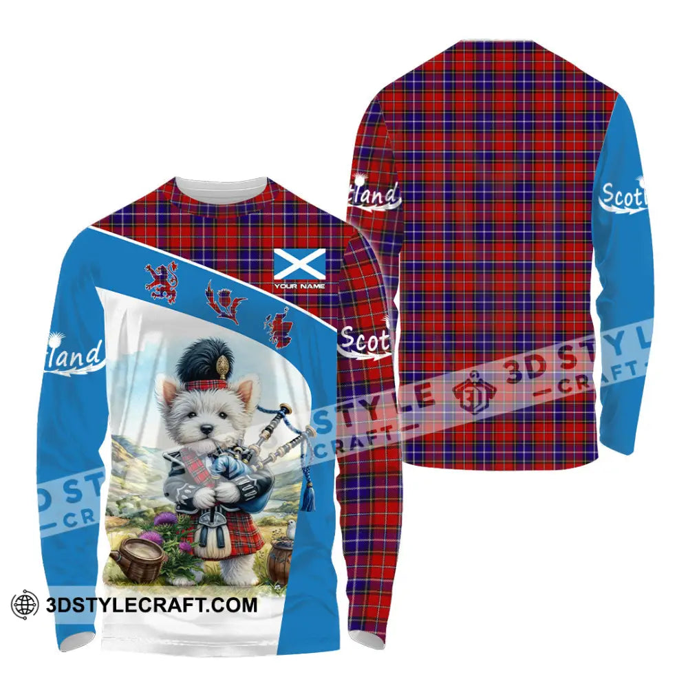 Unisex Shirt - Custom Text Shirt Scotland Shirt Long Sleeve Shirt / S T-shirt