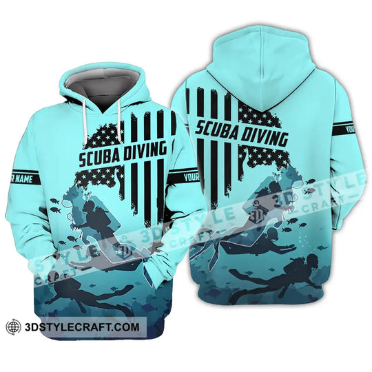 Unisex Shirt - Custom Text Shirt Scuba Diving style option 3
