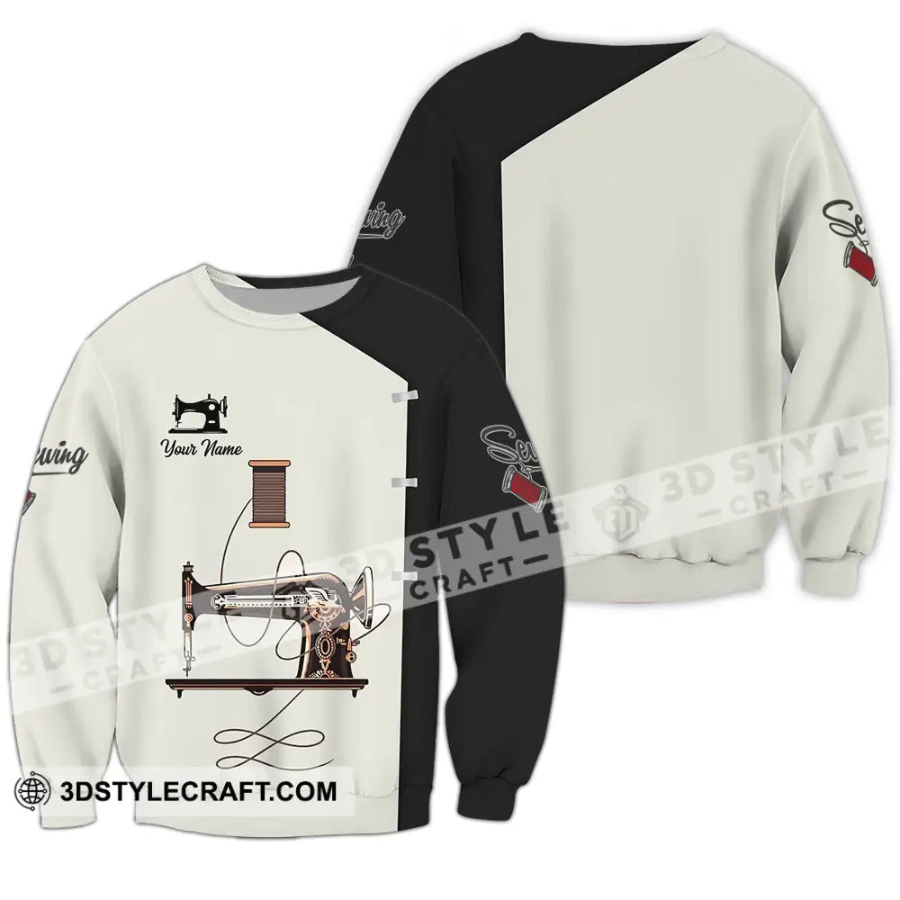 Unisex Shirt - Custom Text Shirt Sewing Shirt Long Sleeve / S T-shirt