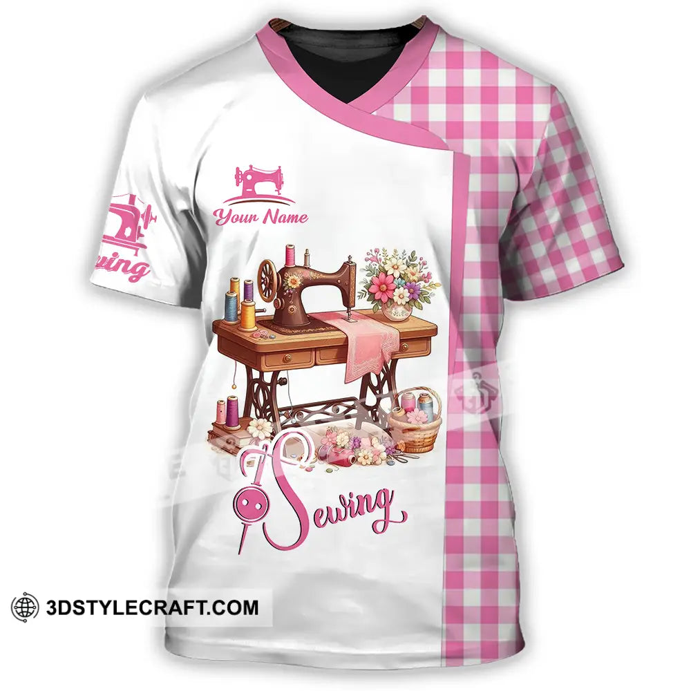 Unisex Shirt - Custom Text Shirt Sewing Shirt T-Shirt / S T-shirt