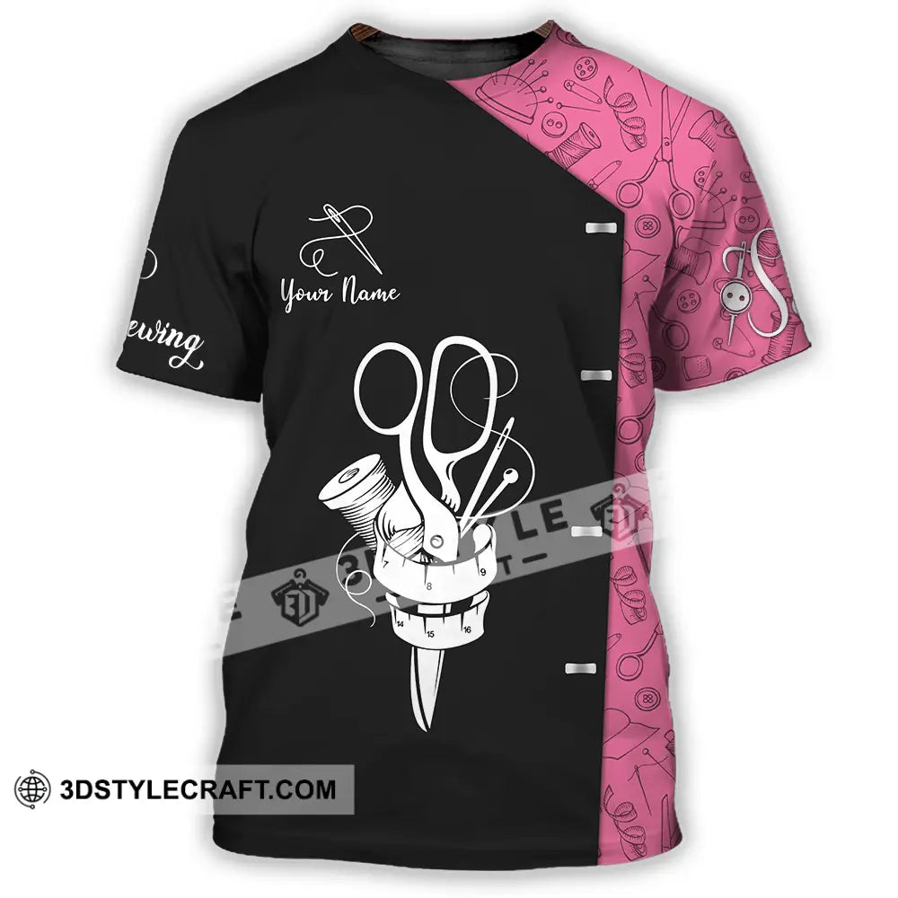 Unisex Shirt - Custom Text Shirt Sewing Shirt T-Shirt / S T-shirt