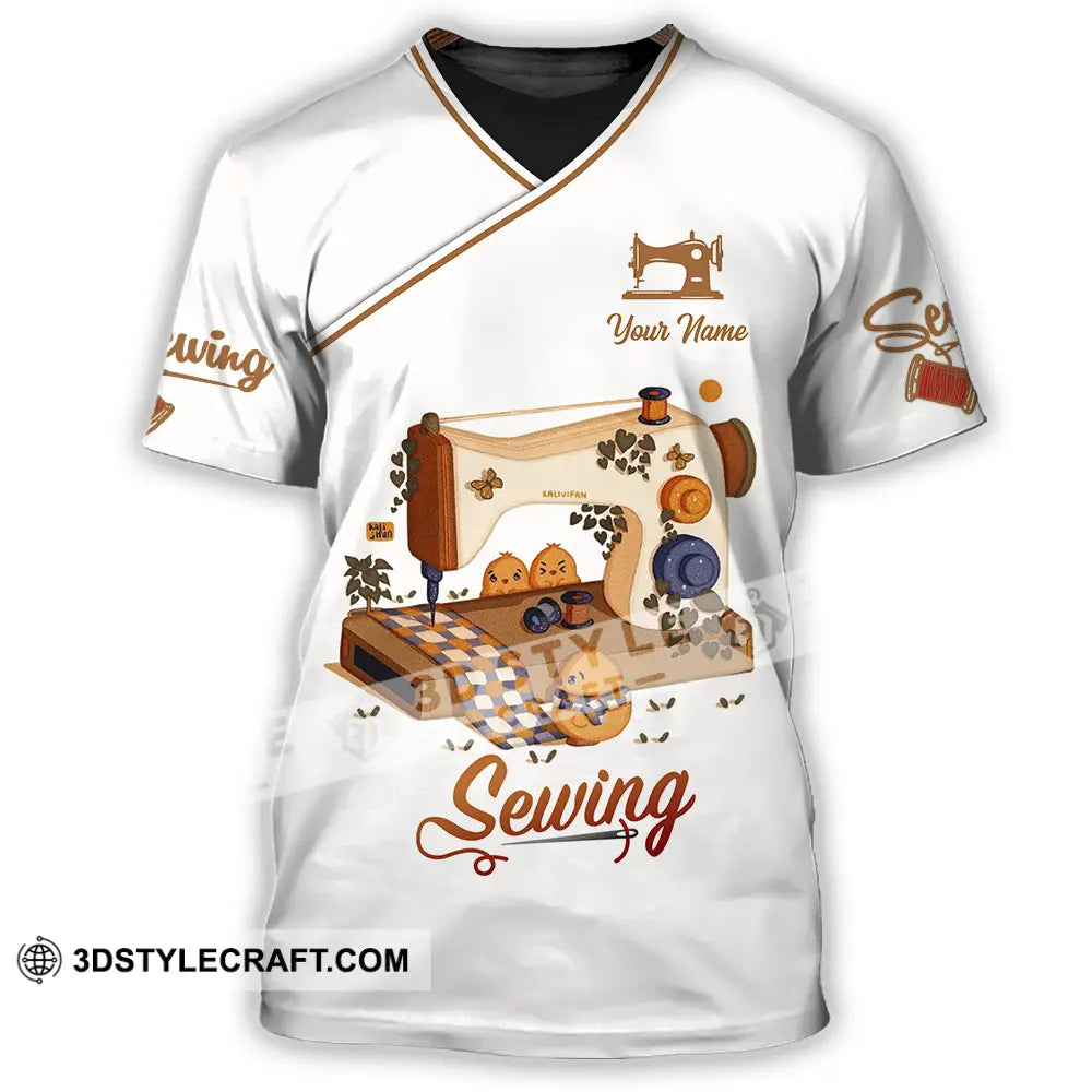 Unisex Shirt - Custom Text Shirt Sewing Shirt T-Shirt / S T-shirt