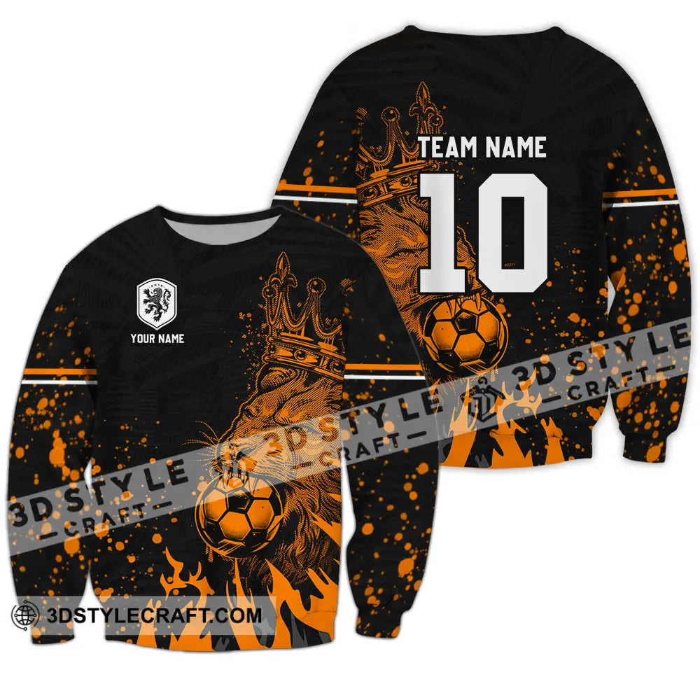 Unisex Shirt - Custom Text Shirt Soccer Shirt Long Sleeve / S T-shirt