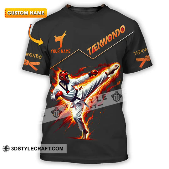 Unisex Shirt - Custom Text Shirt Taekwondo style option 1