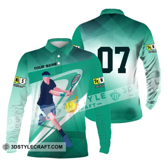 Unisex Shirt - Custom Text Shirt, Tennis Shirt style option 3