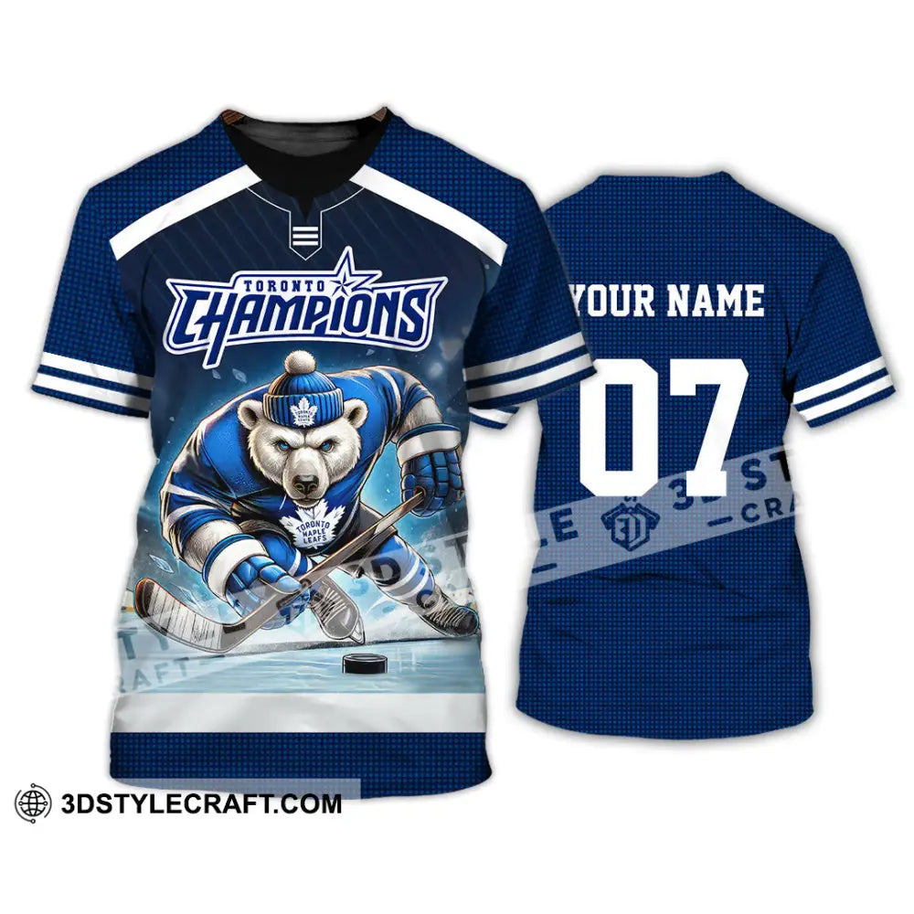 Unisex Shirt - Custom Text Shirt Toronto Maple Leafs Shirt T-Shirt / S T-shirt