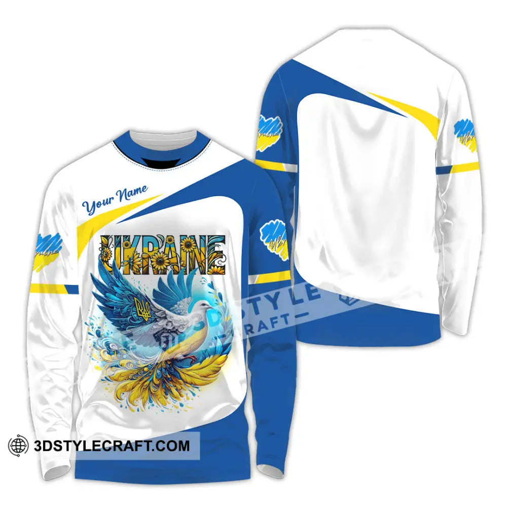 Unisex Shirt - Custom Text Shirt Ukraine Shirt Long Sleeve Shirt / S T-shirt