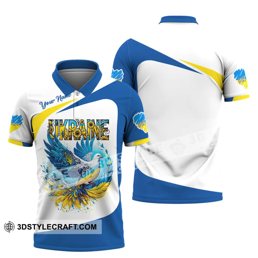 Unisex Shirt - Custom Text Shirt Ukraine Shirt Polo Shirt / S T-shirt