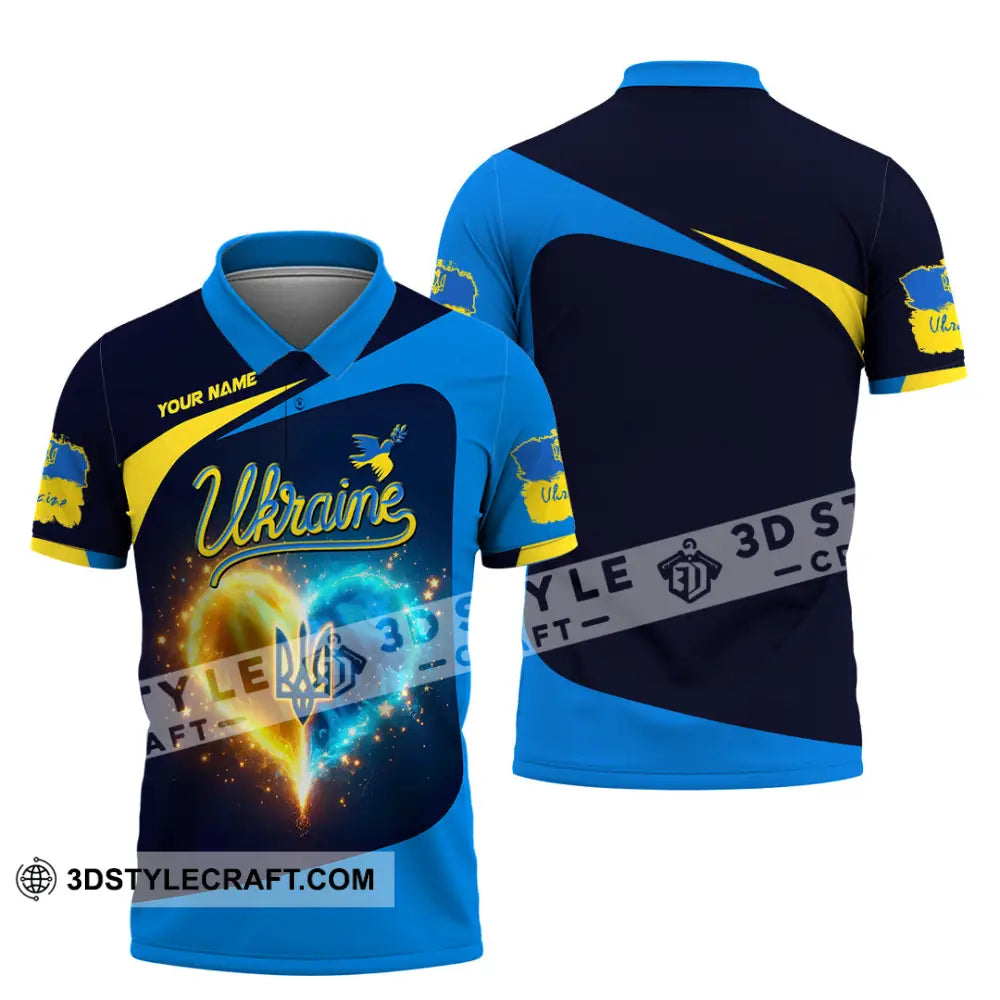Unisex Shirt - Custom Text Shirt Ukraine Shirt Polo Shirt / S T-shirt