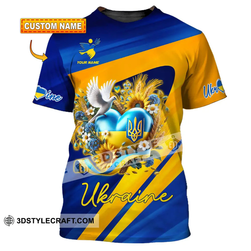 Unisex Shirt - Custom Text Shirt Ukraine Shirt T-shirt