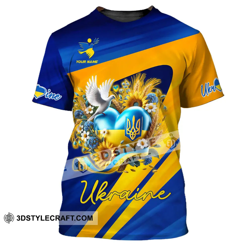 Unisex Shirt - Custom Text Shirt Ukraine Shirt T-Shirt / S T-shirt