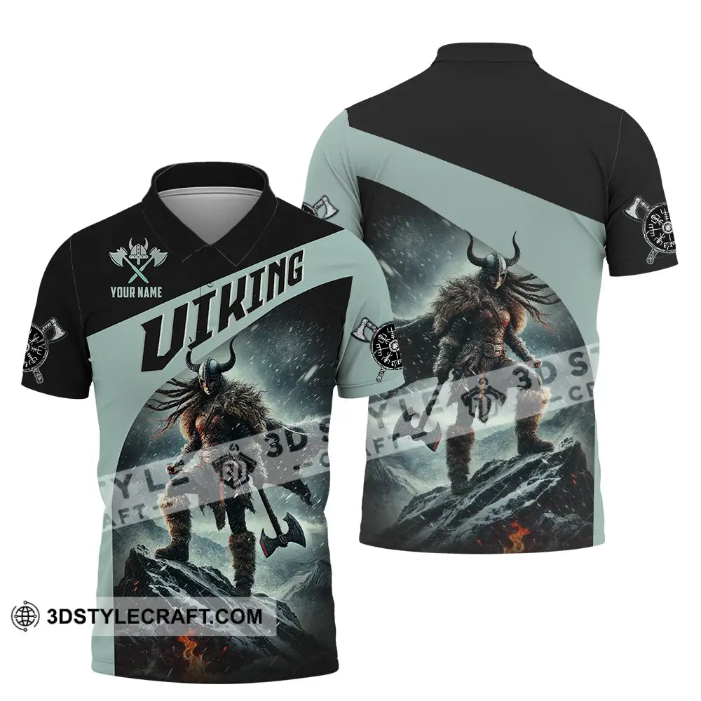 Unisex Shirt - Custom Text Viking Polo / S T-Shirt