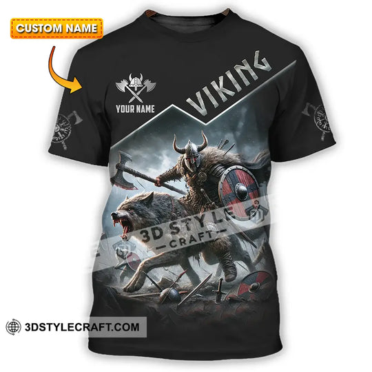 Unisex Shirt - Custom Text Shirt Viking style option 1