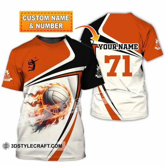 Unisex Shirt - Custom Text Shirt Volleyball style option 1