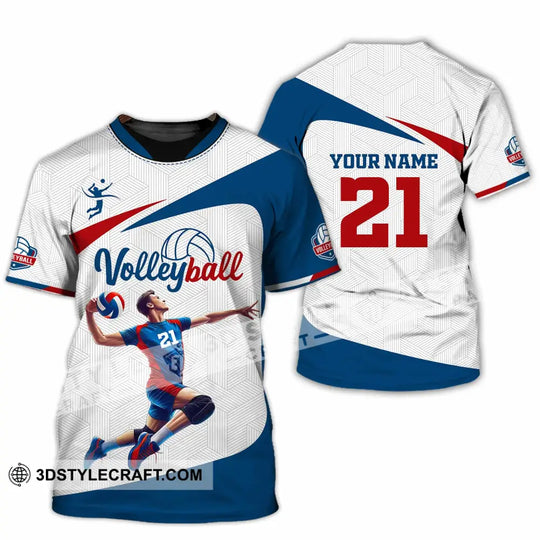 Unisex Shirt - Custom Text Shirt, Volleyball Shirt style option 2