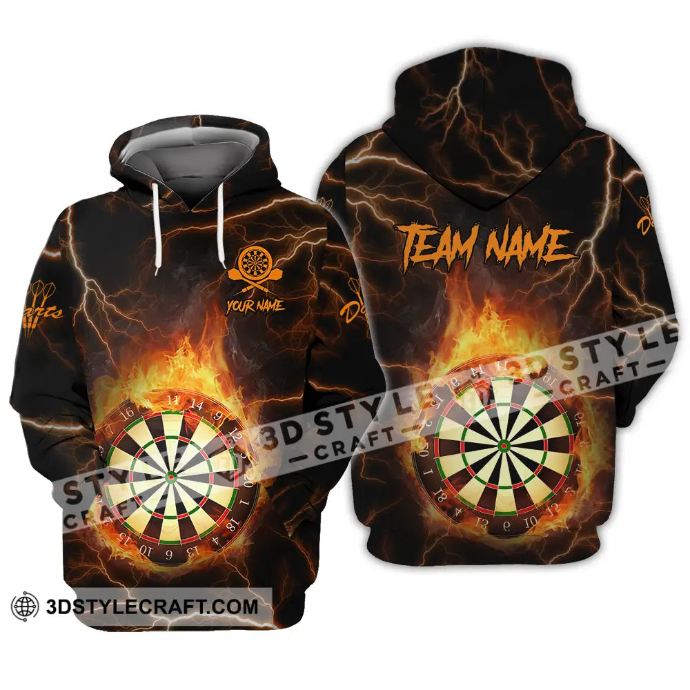 Unisex Shirt - Custom Texts Fire Darts Sport Hoodie / S T-Shirt