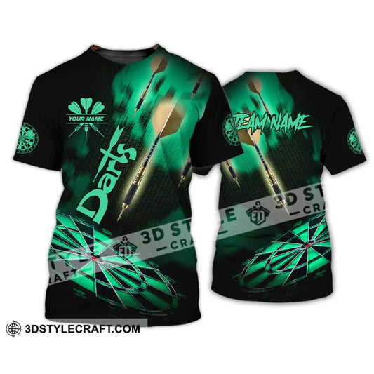 Unisex Shirt - Custom Texts Green Light Darts Sport T-Shirt / S T-Shirt