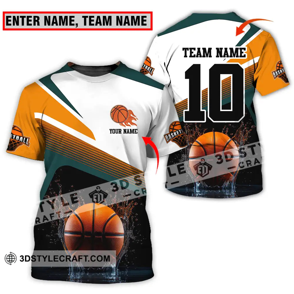 Unisex Shirt - Custom Texts Sport Basketball T-Shirt