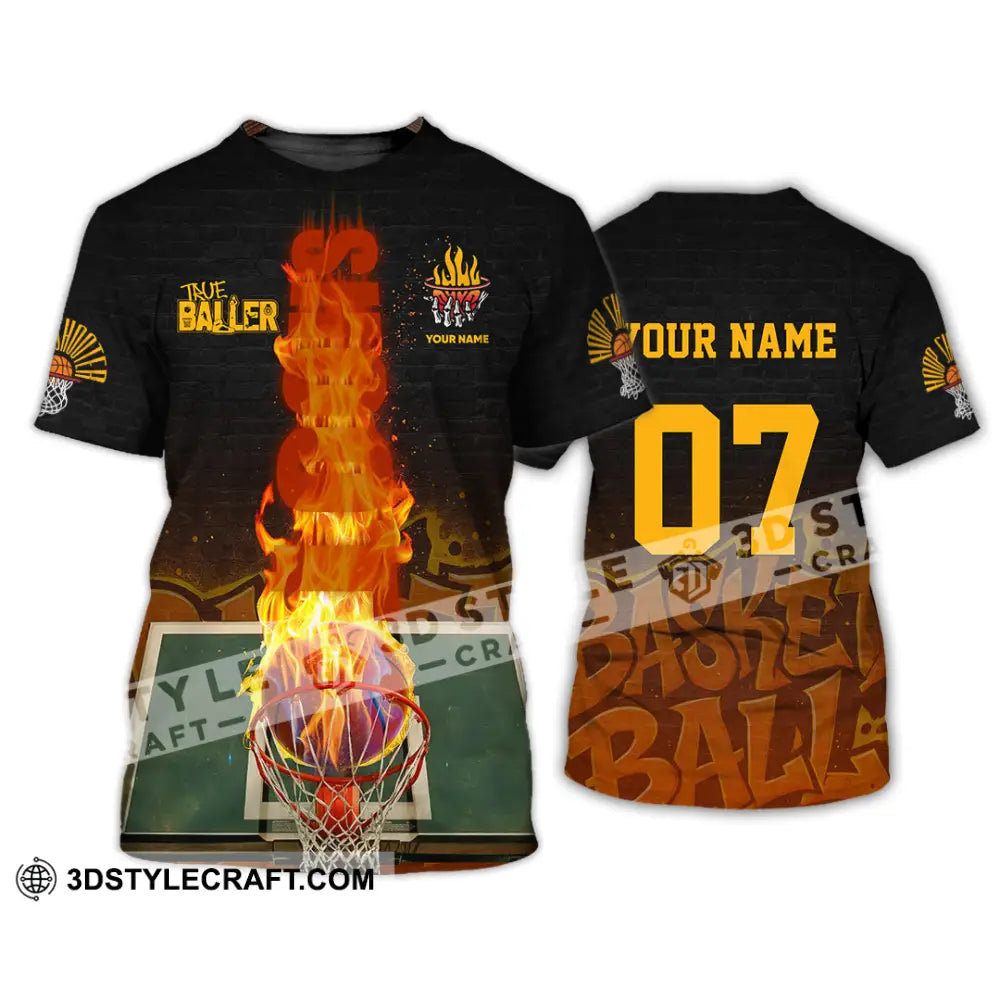 Unisex Shirt - Custom The Baller Basketball Shirt T-Shirt / S T-shirt