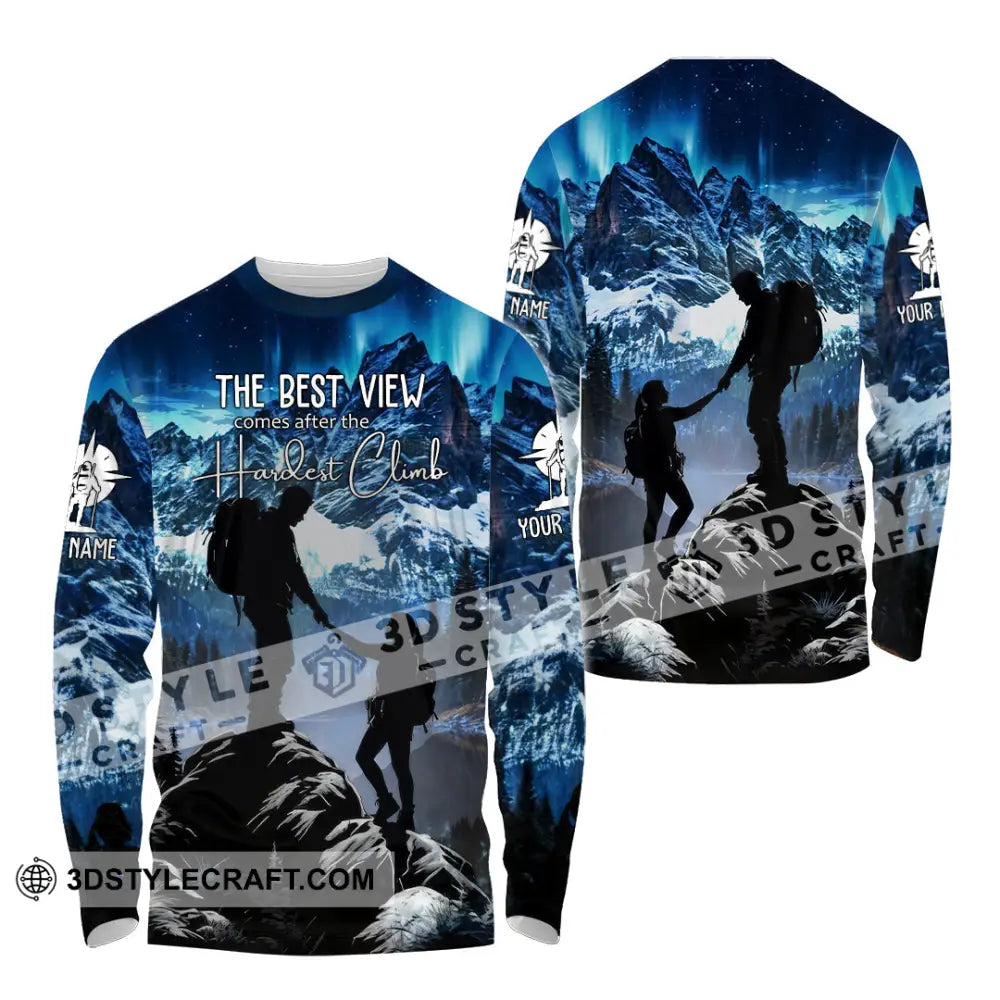 Unisex Shirt - Custom The Best View Comes After The Hardest Climb Sports Shirt Long Sleeve Shirt / S T-shirt