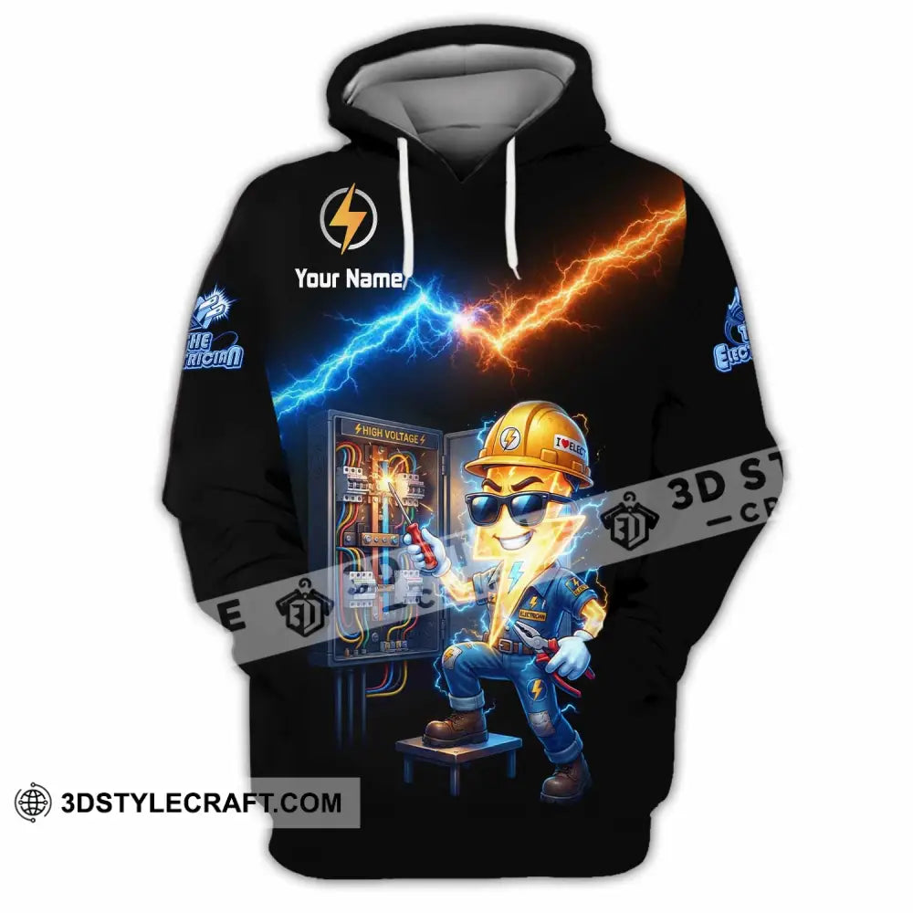 Unisex Shirt - Custom The Electrician Shirt - Hoodie / S - T-shirt