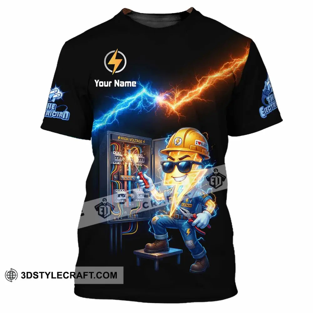 Unisex Shirt - Custom The Electrician Shirt - T-Shirt / S - T-shirt