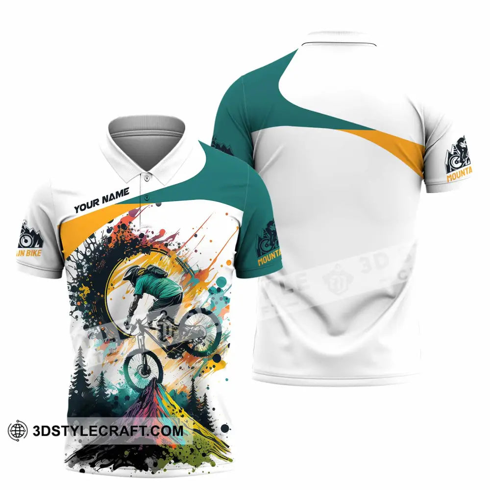 Unisex Shirt - Custom The Mountain Bike Shirt Polo Shirt / S T-shirt