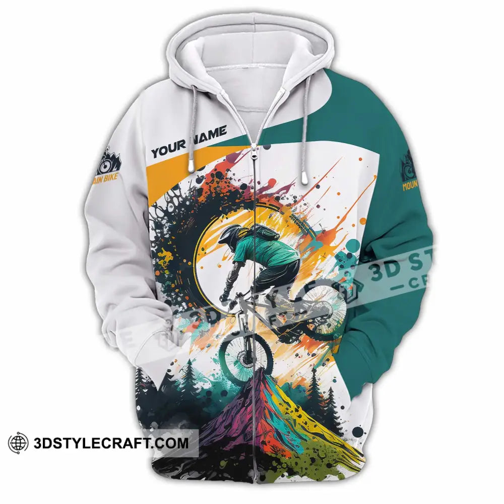 Unisex Shirt - Custom The Mountain Bike Shirt Zipper Hoodie / S T-shirt