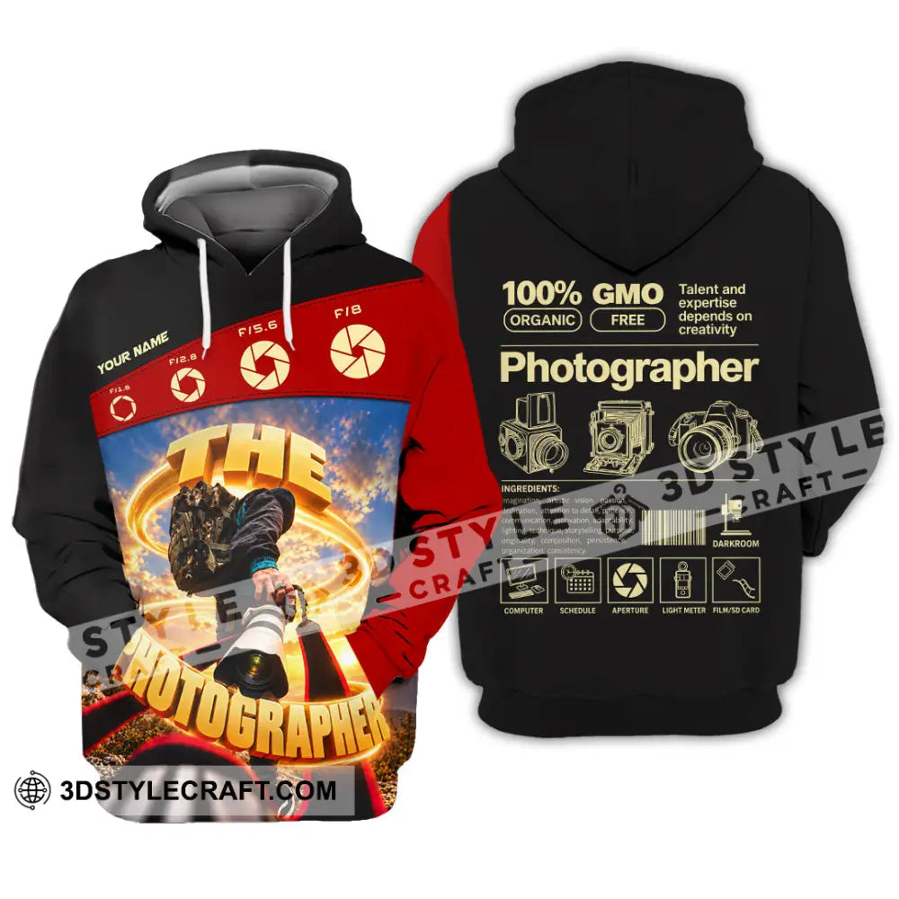 Unisex Shirt - Custom The Photographer Shirt - Hoodie / S - T-shirt