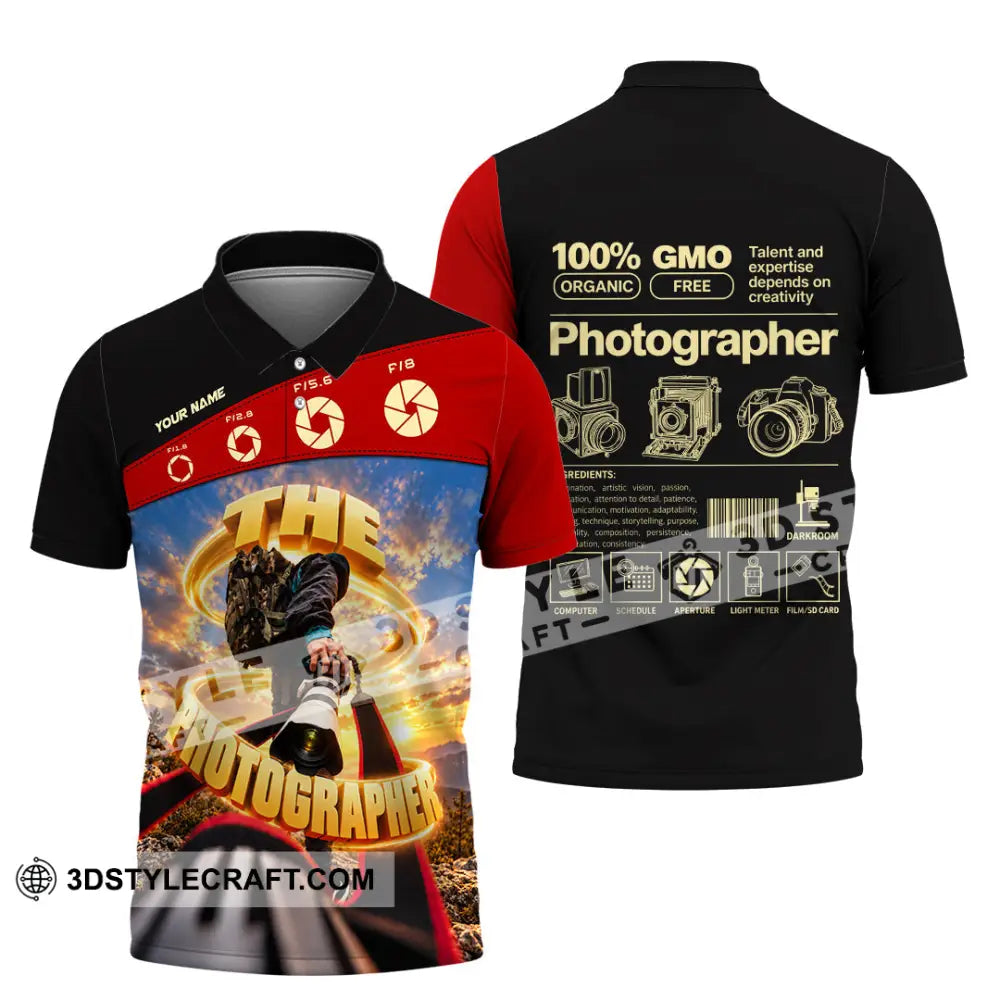 Unisex Shirt - Custom The Photographer Shirt - Polo Shirt / S - T-shirt