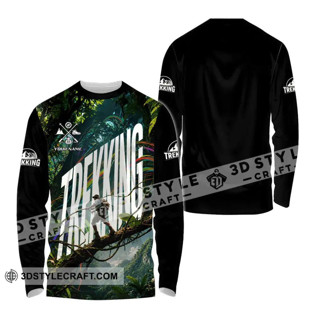 Unisex Shirt - Custom Trekking Shirt - Long Sleeve Shirt / S - T-shirt