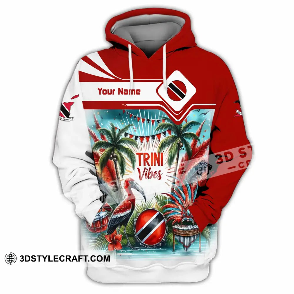 Unisex Shirt - Custom Trini Vibes Shirt - Hoodie / S - T-shirt