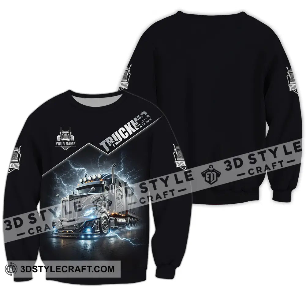Unisex Shirt - Custom Trucker Keep On Trucking 3D Shirt Long Sleeve / S T-shirt