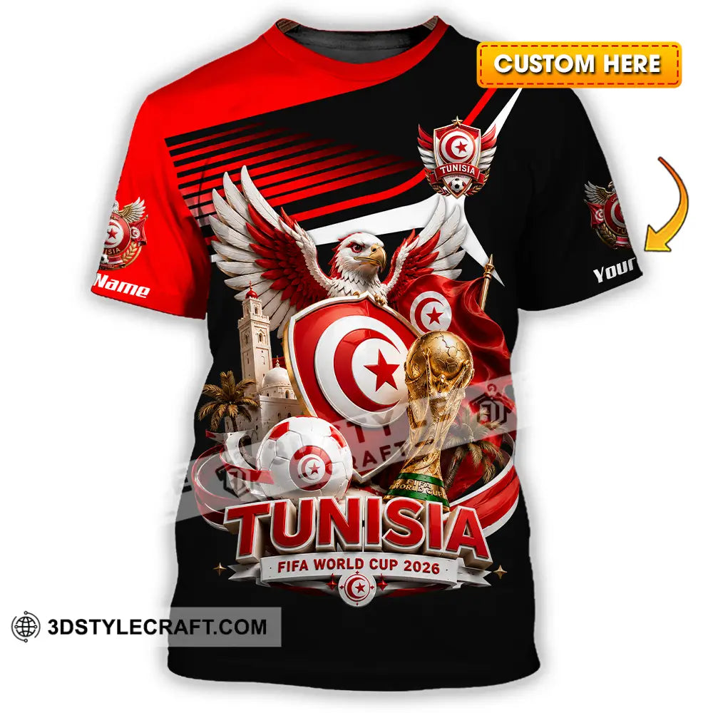 Unisex Shirt - Custom Tunisia World Cup 2026 Shirt - T-shirt