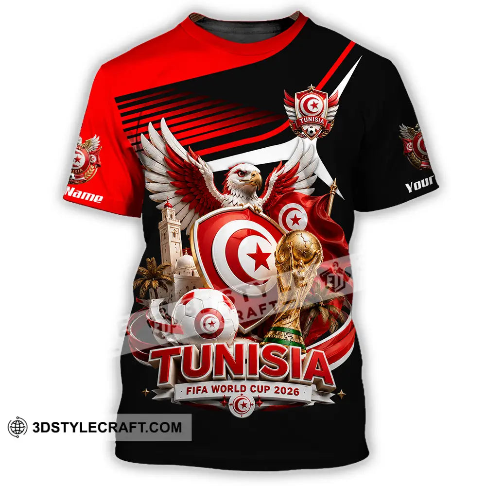 Unisex Shirt - Custom Tunisia World Cup 2026 Shirt - T-Shirt / S - T-shirt