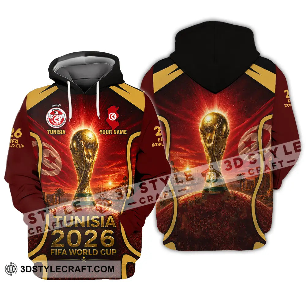 Unisex Shirt - Custom Tunisia World Cup 2026 Shirt - Hoodie / S - T-shirt