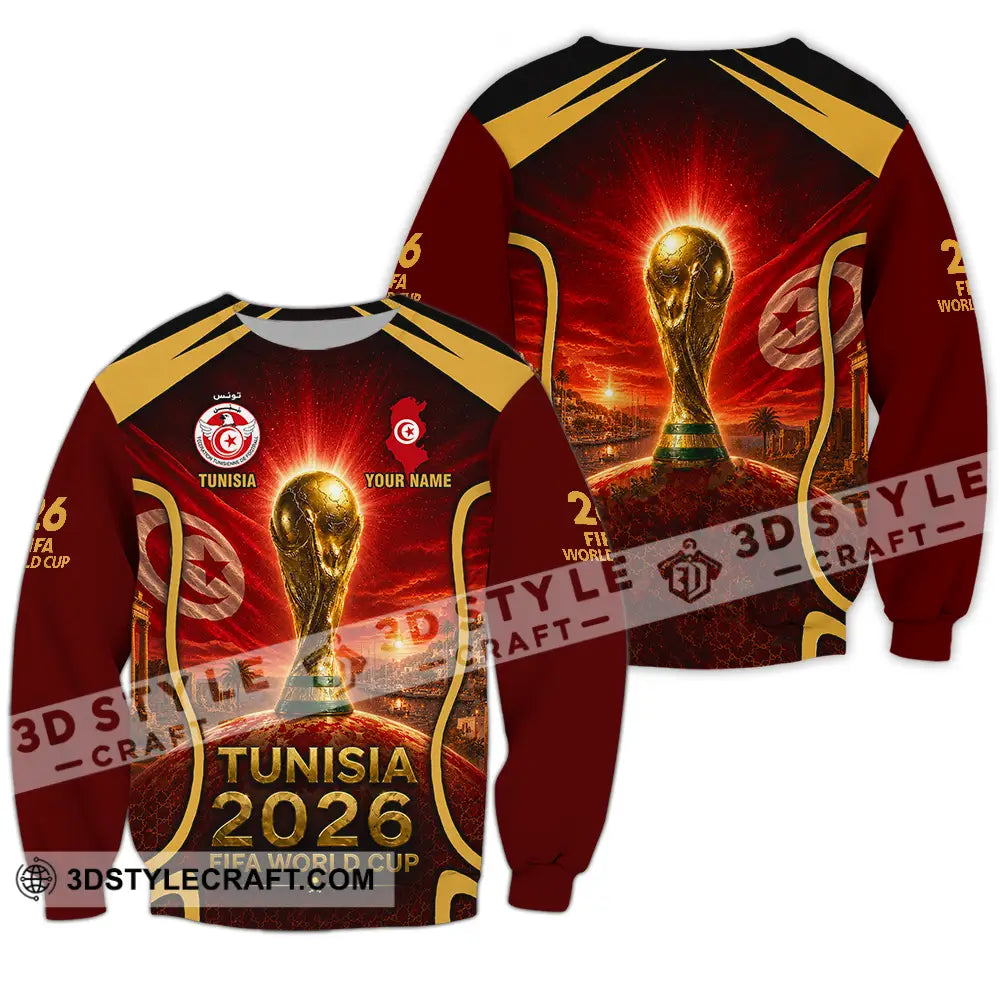 Unisex Shirt - Custom Tunisia World Cup 2026 Shirt - Long Sleeve / S - T-shirt