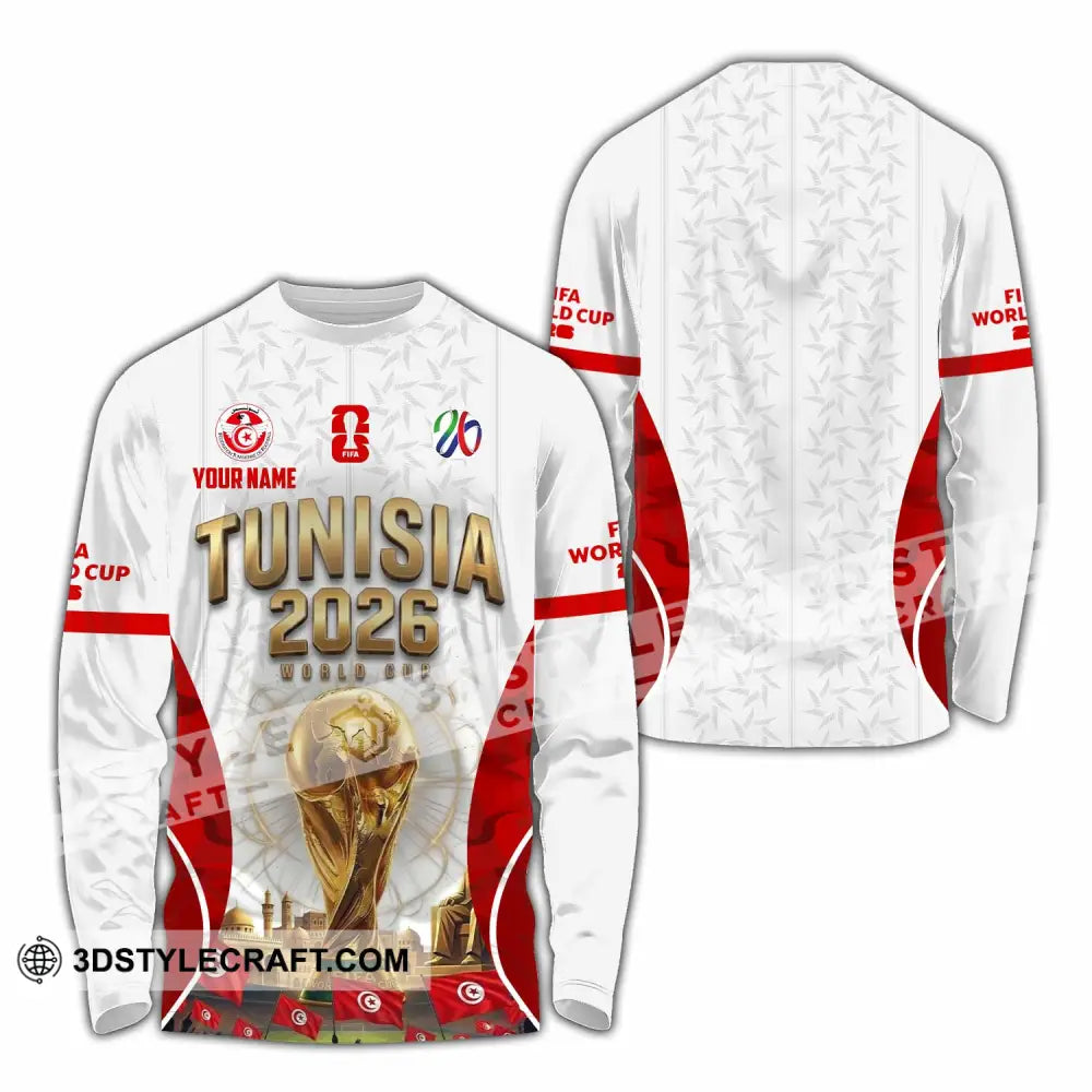 Unisex Shirt - Custom Tunisia World Cup 2026 Shirt - Long Sleeve Shirt / S - T-shirt