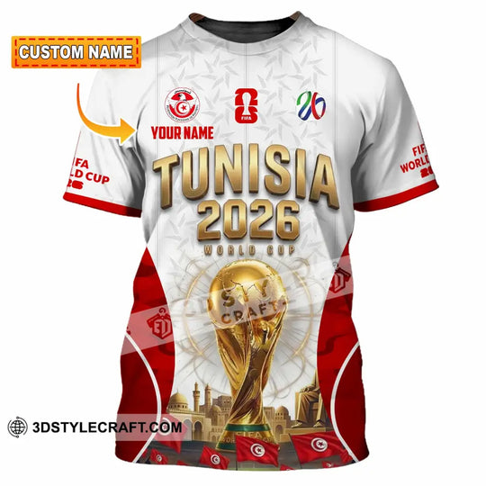 Unisex Shirt - Custom Tunisia World Cup 2026 Shirt style option 1