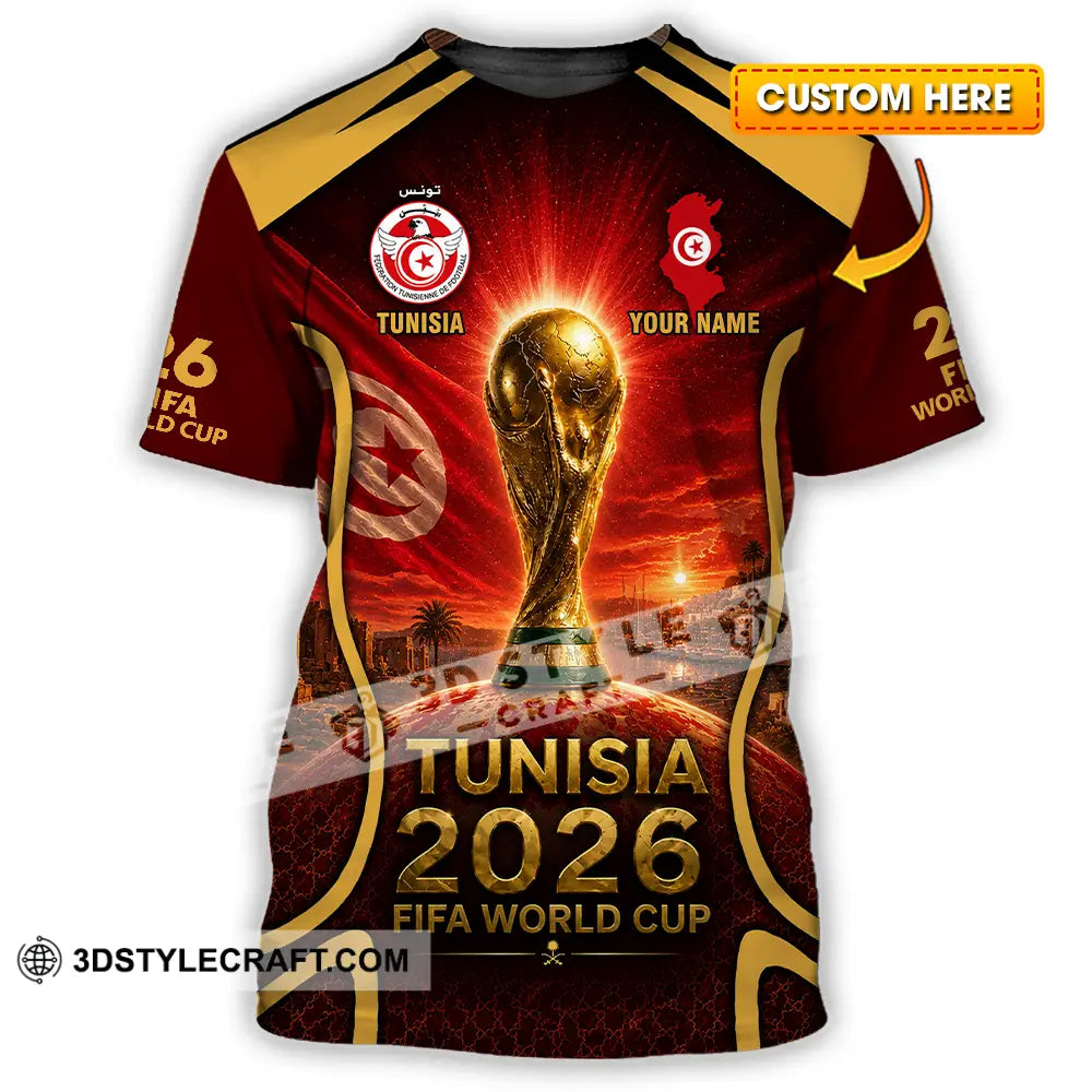 Unisex Shirt - Custom Tunisia World Cup 2026 Shirt - T-shirt