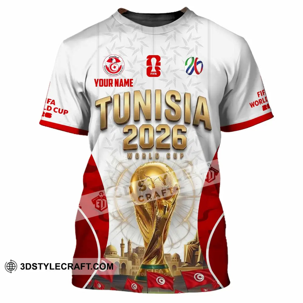 Unisex Shirt - Custom Tunisia World Cup 2026 Shirt - T-Shirt / S - T-shirt