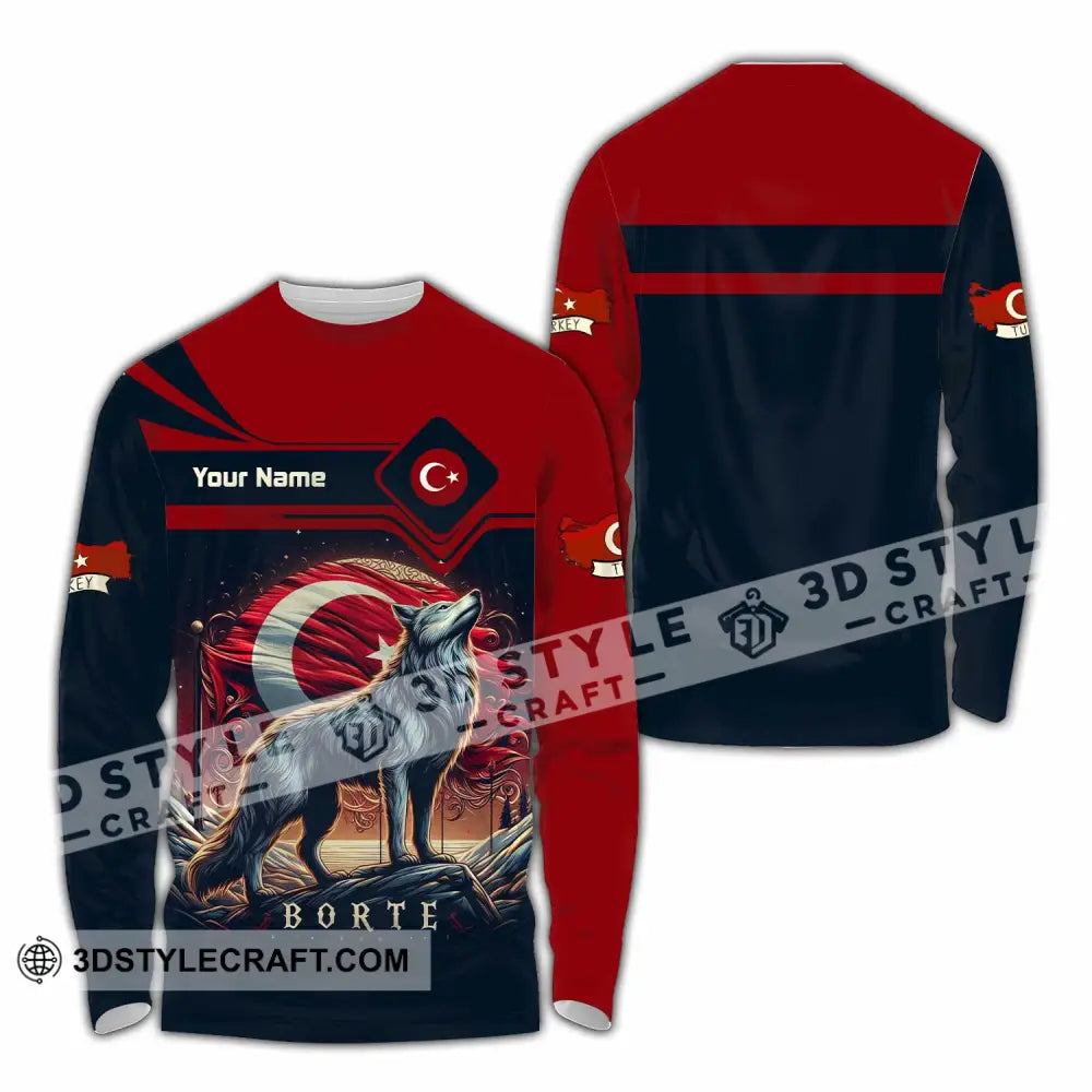 Unisex Shirt - Custom Turkey Borte Shirt - Long Sleeve Shirt / S - T-shirt