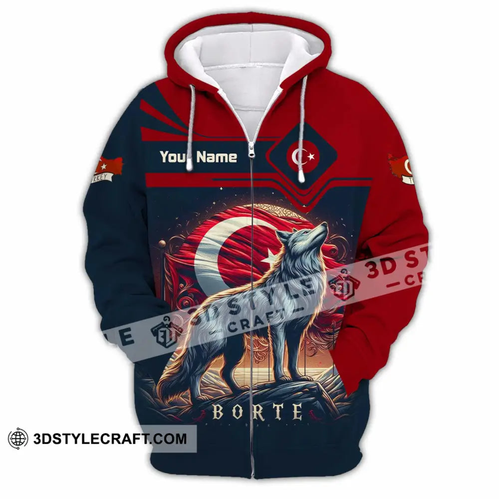Unisex Shirt - Custom Turkey Borte Shirt - Zipper Hoodie / S - T-shirt